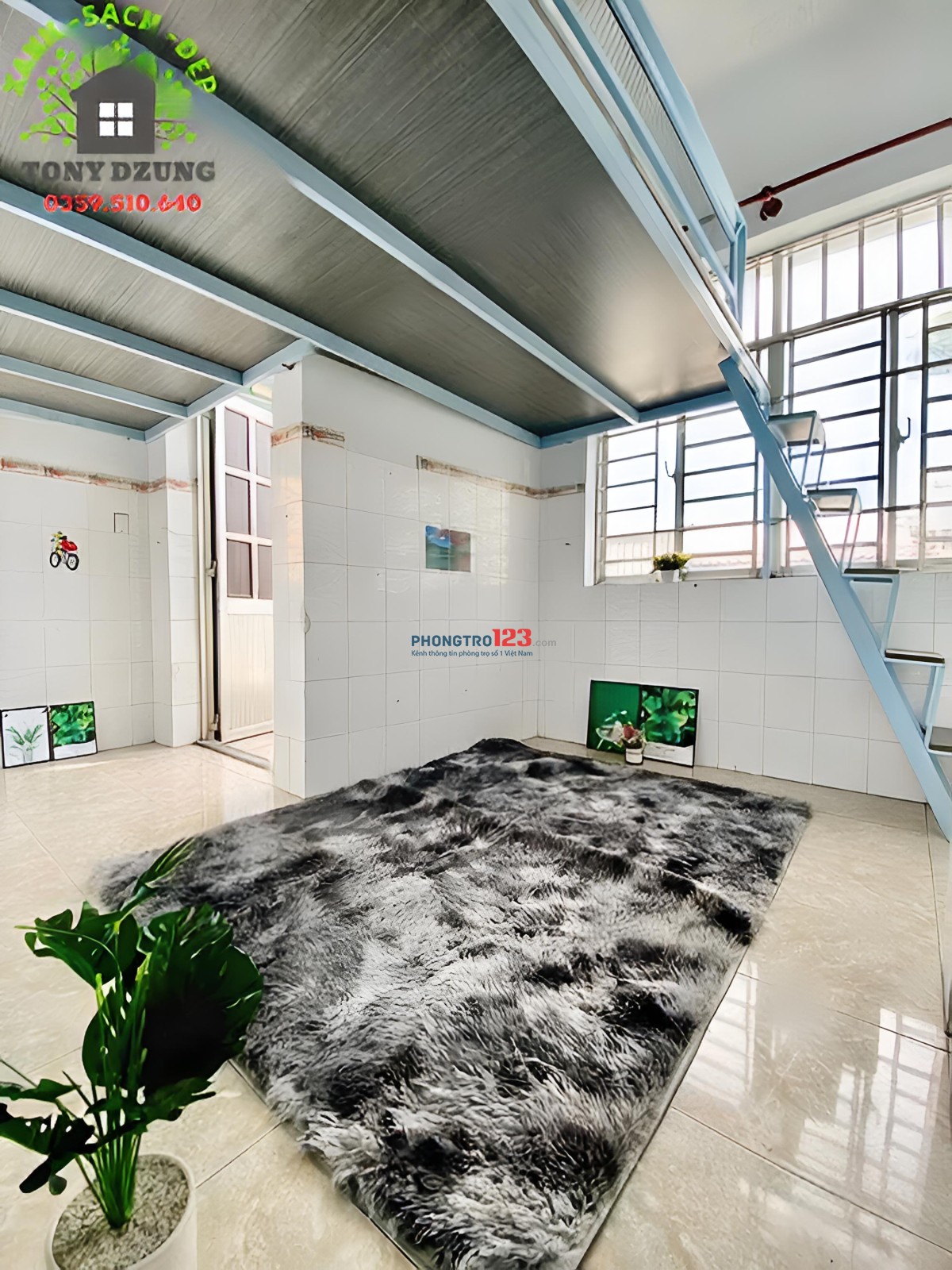 PHÒNG GÁC RỘNG, BAN CÔNG CỬA SỔ, LẦU 1, CÁCH ĐH CÔNG NGHIỆP (IUH) - 500m