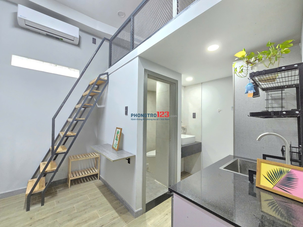 PHÒNG TRỌ DUPLEX FULL NỘI THẤT MỚI 30M2 Ở THẠNH GẦN ĐẠI HỌC VĂN LANG LH: 0932985900 (LUCAS)