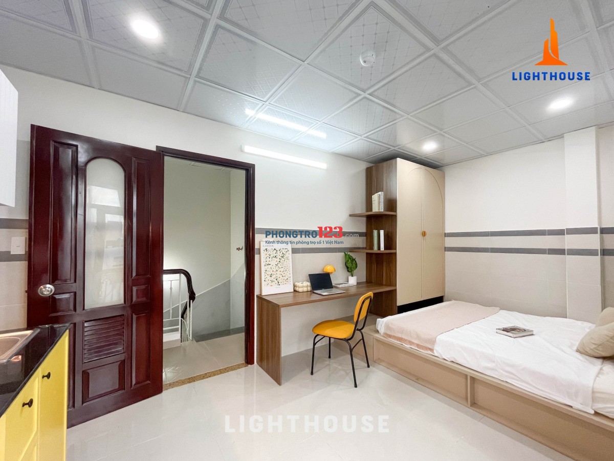 CĂN STUDIO ĐẸP MỚI TINH CÓ MÁY GIẶT SẤY RIÊNG GIÁP PHAM VĂN ĐỒNG