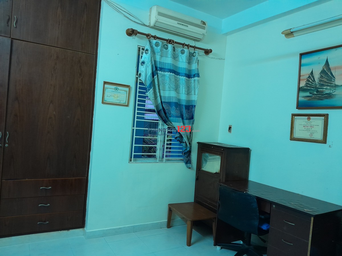 Cho nữ nhân viên văn phòng thuê lâu dài , phòng sạch sẽ , thoáng mát , đầy đủ nội thất