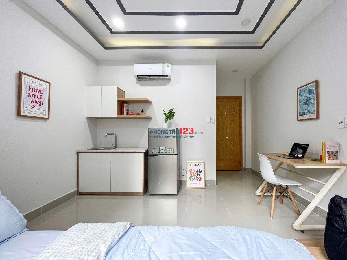 CHO THUÊ PHÒNG GẦN NGÃ TƯ PHÚ NHUẬN,NGAY PHAN ĐÌNH PHÙNG, MỚI 100%,FULL NỘI THẤT