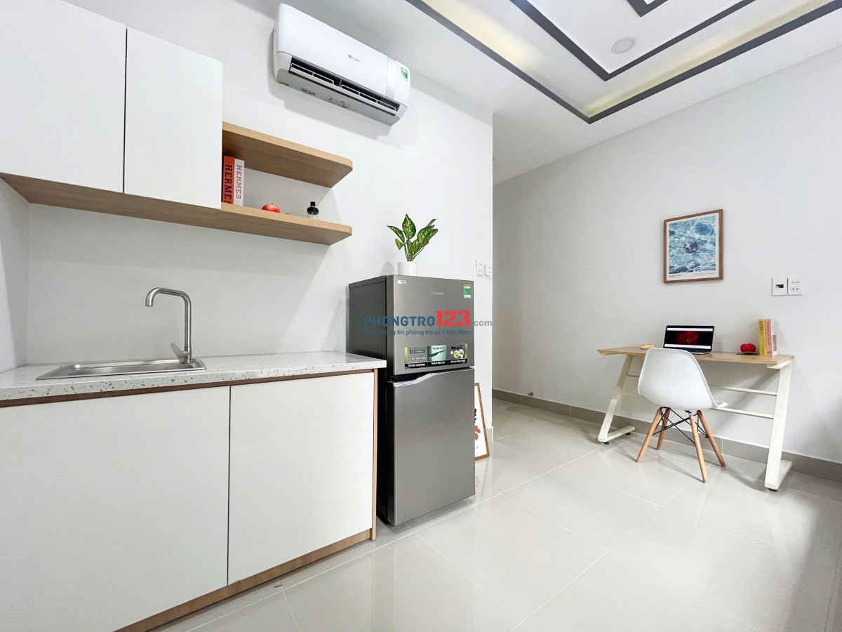 CHO THUÊ PHÒNG GẦN NGÃ TƯ PHÚ NHUẬN,NGAY PHAN ĐÌNH PHÙNG, MỚI 100%,FULL NỘI THẤT