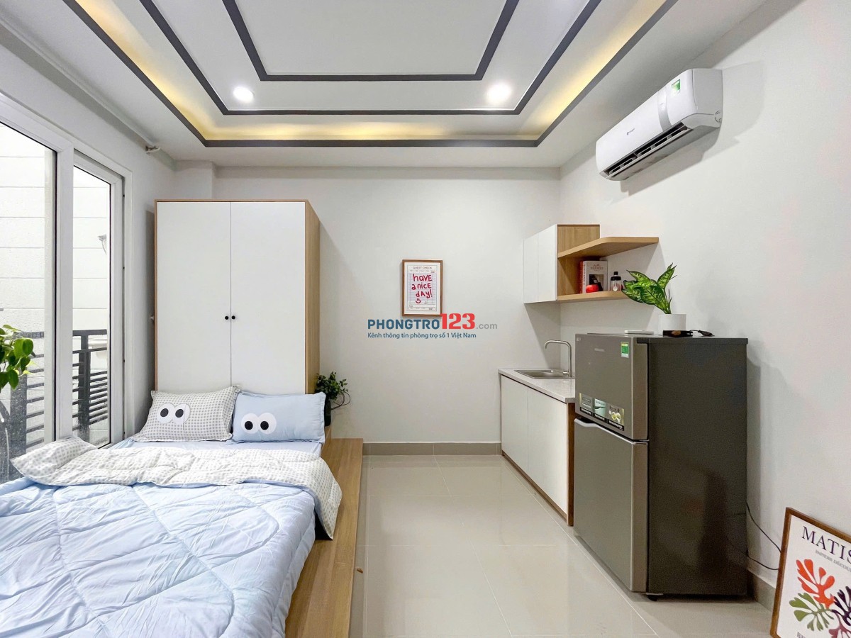 CHO THUÊ PHÒNG GẦN NGÃ TƯ PHÚ NHUẬN,NGAY PHAN ĐÌNH PHÙNG, MỚI 100%,FULL NỘI THẤT