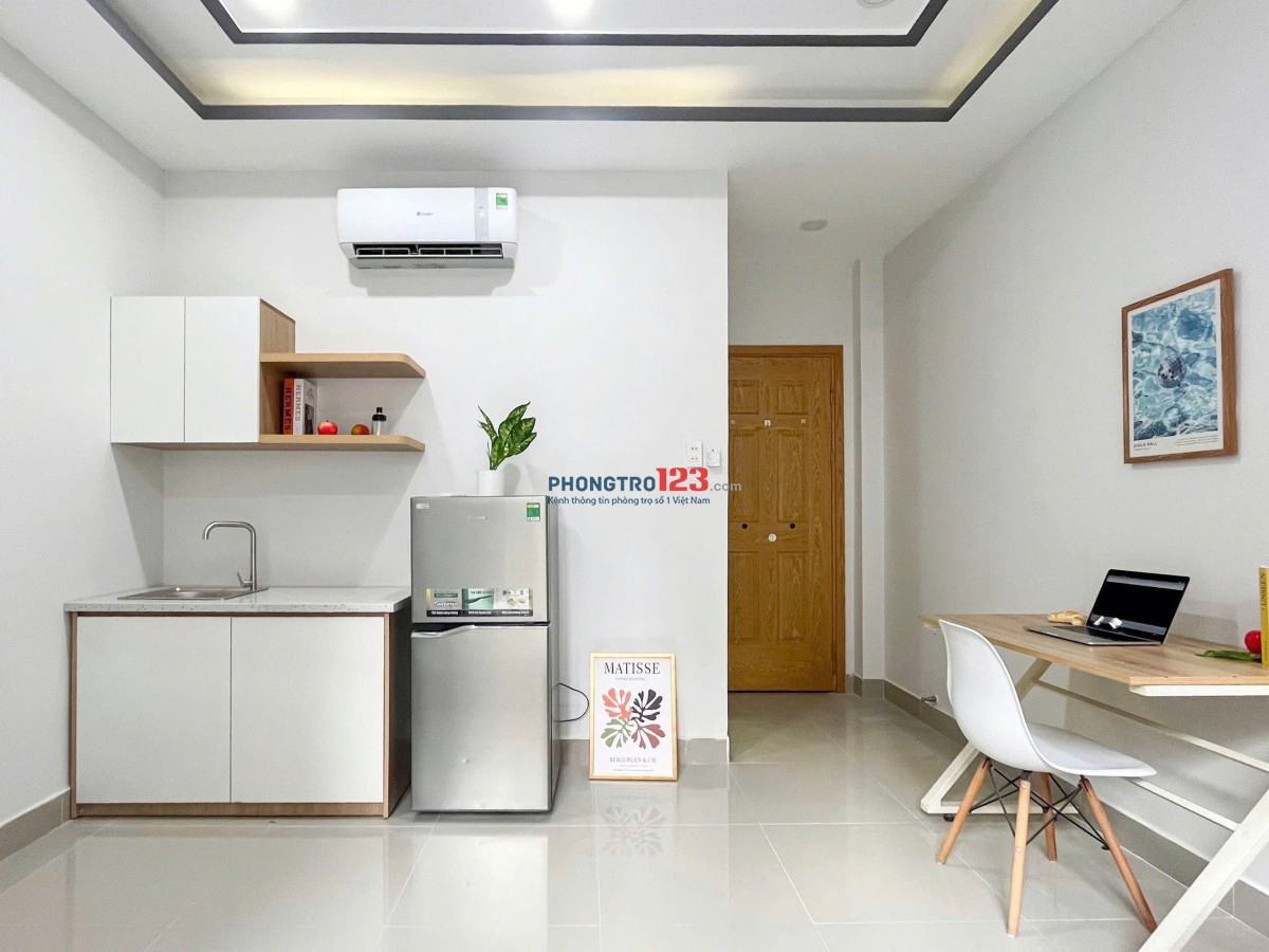 CHO THUÊ PHÒNG GẦN NGÃ TƯ PHÚ NHUẬN,NGAY PHAN ĐÌNH PHÙNG, MỚI 100%,FULL NỘI THẤT