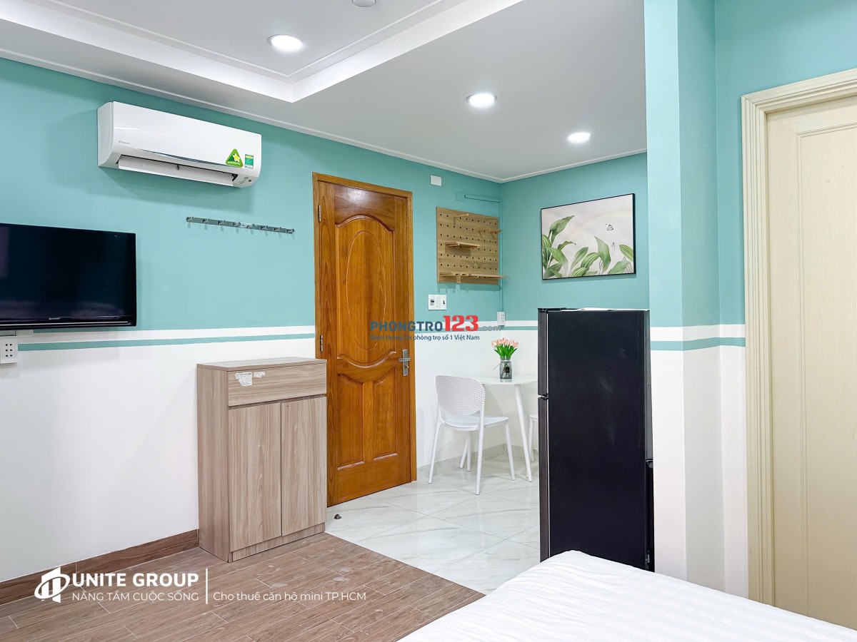 Cho thuê phòng trọ Quận 10, Gần toà nhà VIETTEL, đại học HUFLIT - Full nội thất, có thang máy
