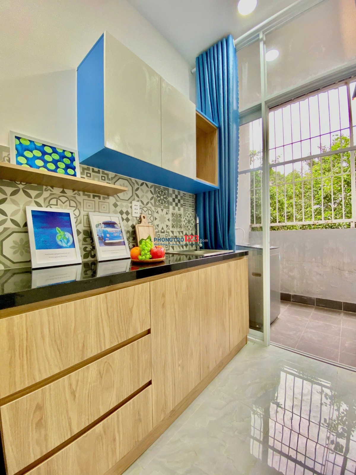 Phòng trọ cho thuê 30m2 ban công, máy giặt riêng full nội thất gần ĐH Ngoại Thương, Hutech, GTVT