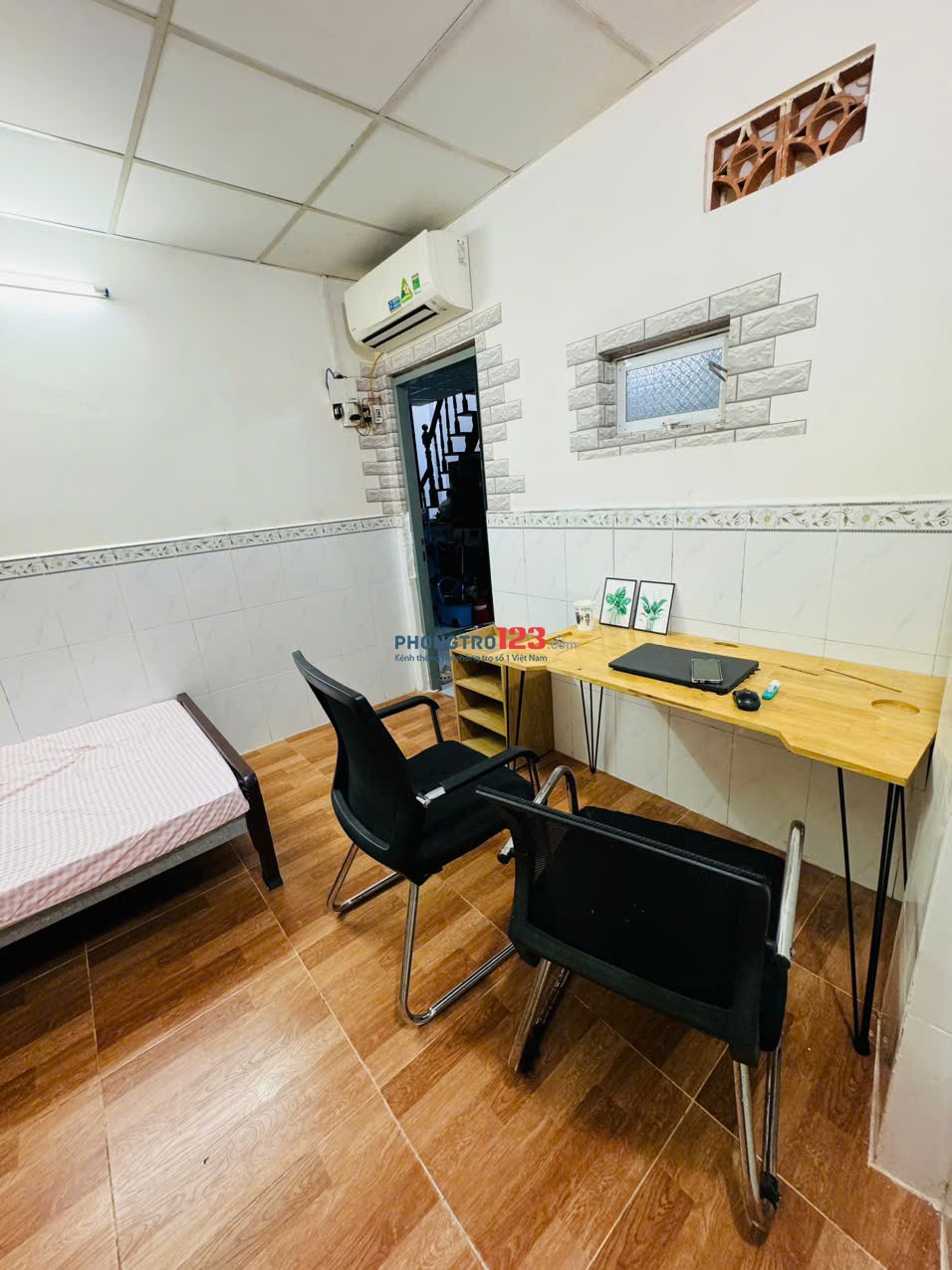 Phòng đẹp đủ nội thất, 1PN tách bếp 30m2, Cách ĐH Văn Hiến 100m