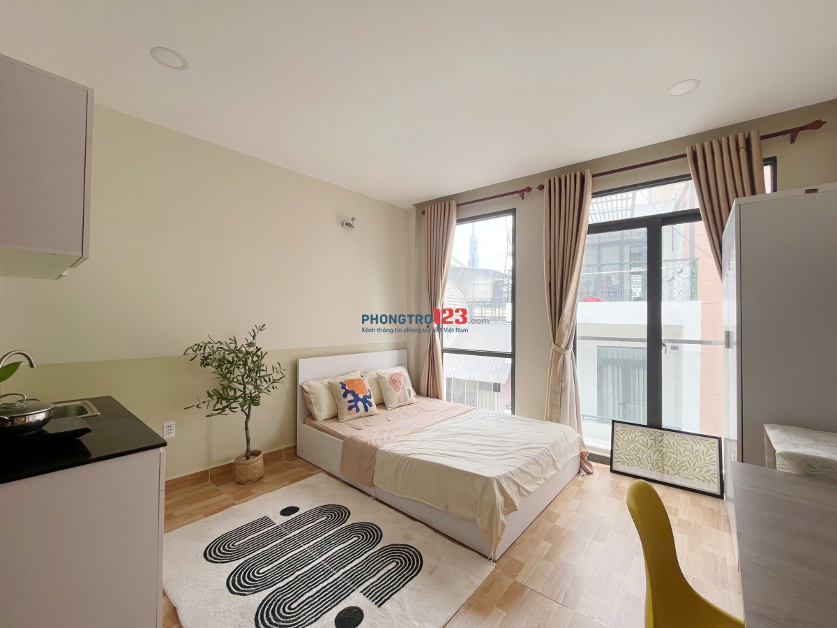 CHO THUÊ PHÒNG STUDIO CỬA SỔ THOÁNG GẦN NGÃ TƯ HÀNG XANH - BÌNH THẠNH