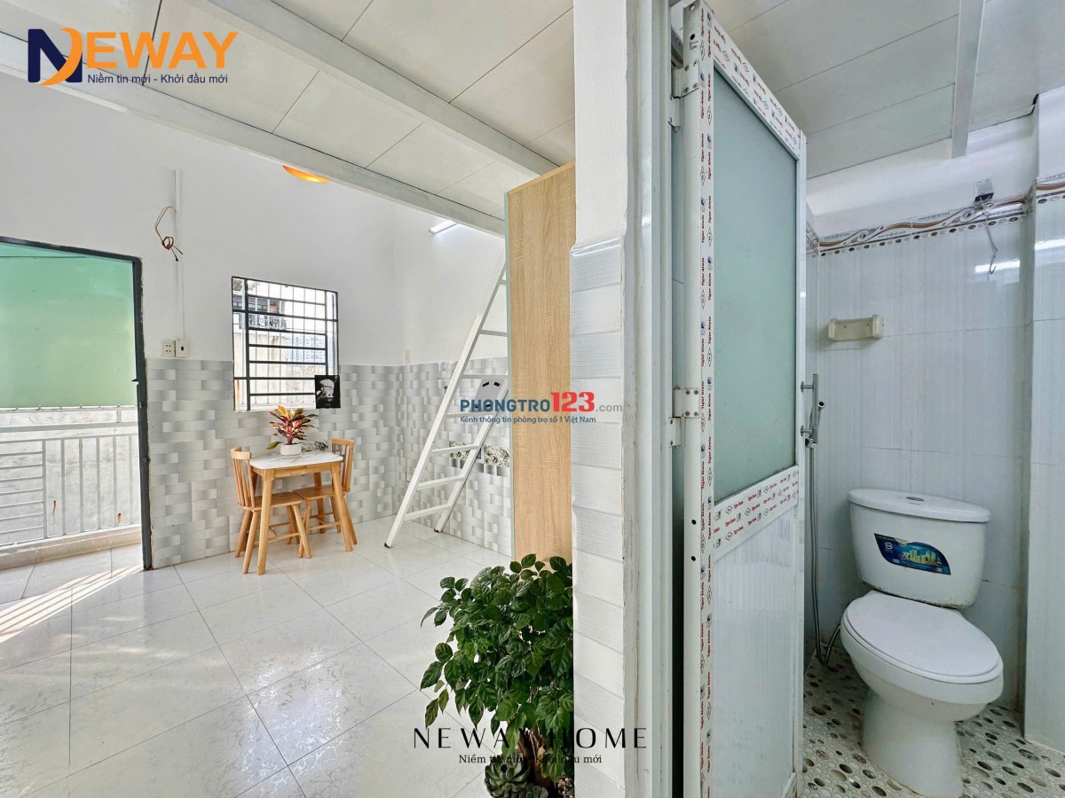 Cho Thuê Căn Hộ Có Gác #Duplex Ban Công FULL Nội Thất – Gần Đại Học & Tiện Ích – Khu Phú Trung, Tân