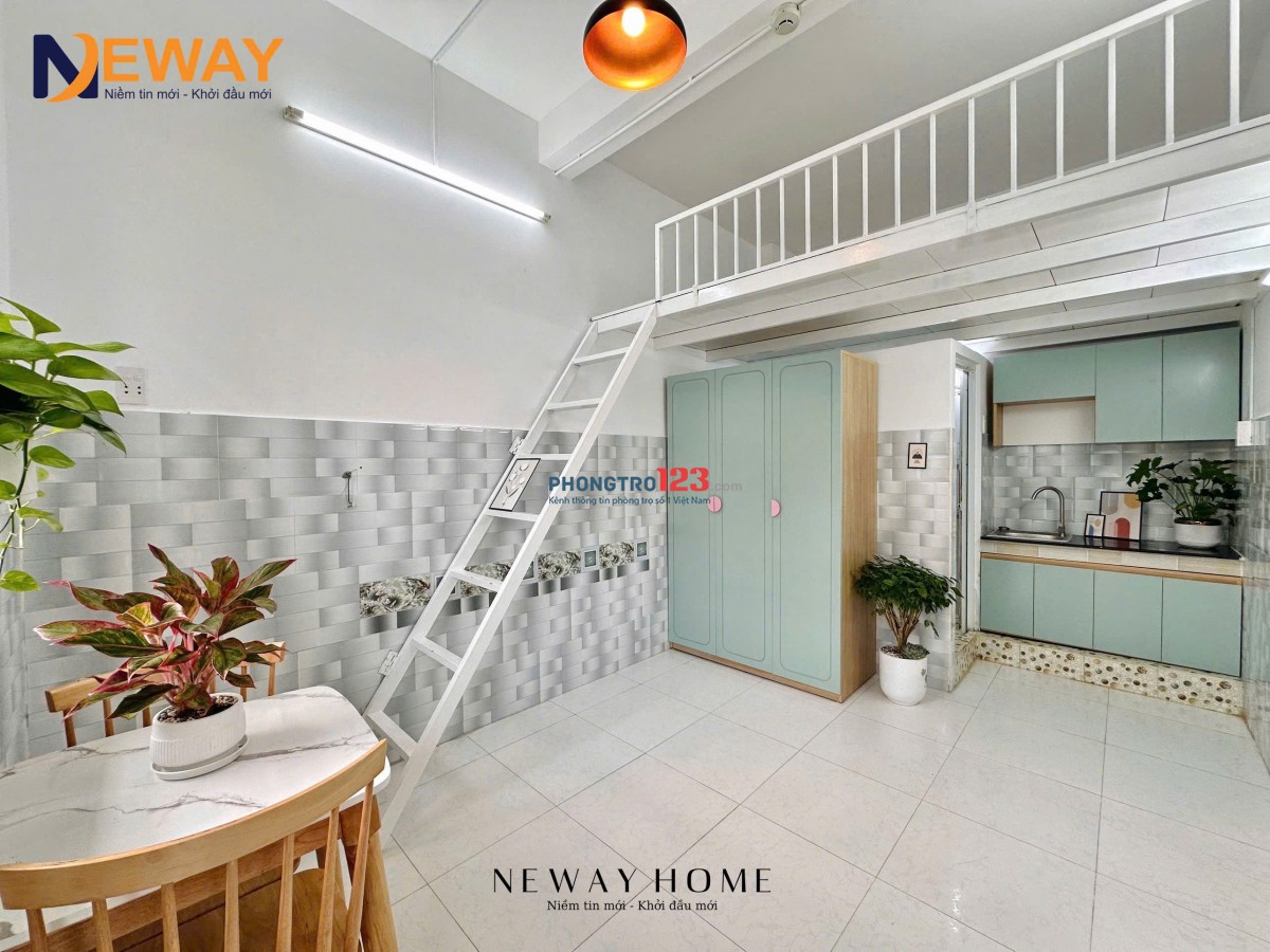 Cho Thuê Căn Hộ Có Gác #Duplex Ban Công FULL Nội Thất – Gần Đại Học & Tiện Ích – Khu Phú Trung, Tân