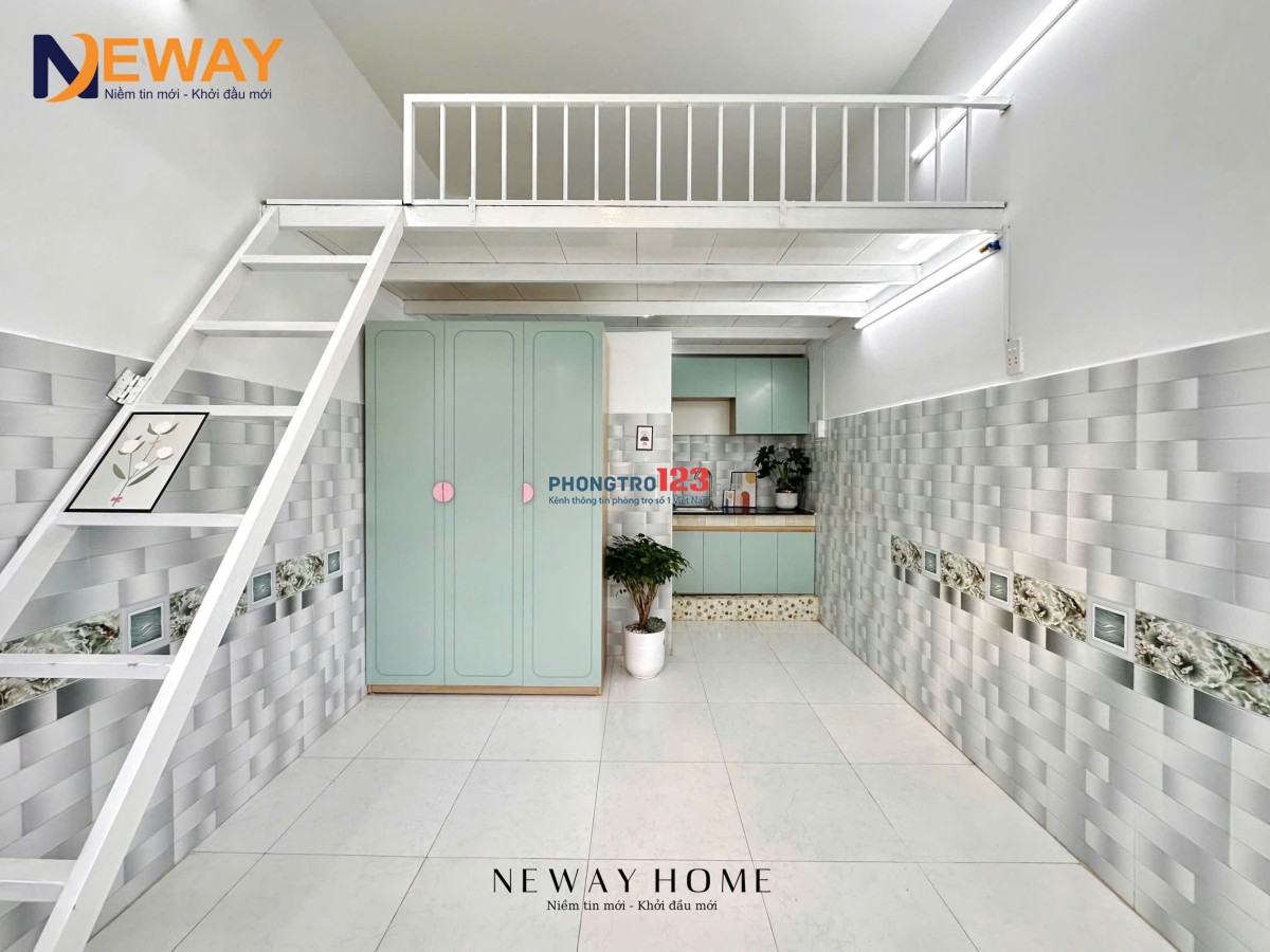 Cho Thuê Căn Hộ Có Gác #Duplex Ban Công FULL Nội Thất – Gần Đại Học & Tiện Ích – Khu Phú Trung, Tân