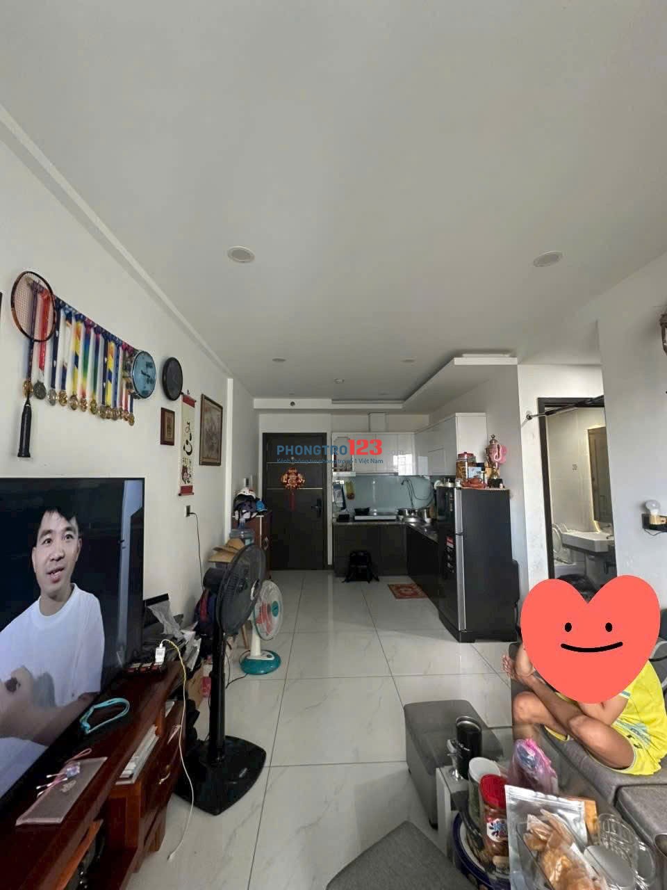 Chung cư Babylon, Âu cơ,Tân Phú 2p ngủ, 2 Tolet, Full Nt, 12tr/th