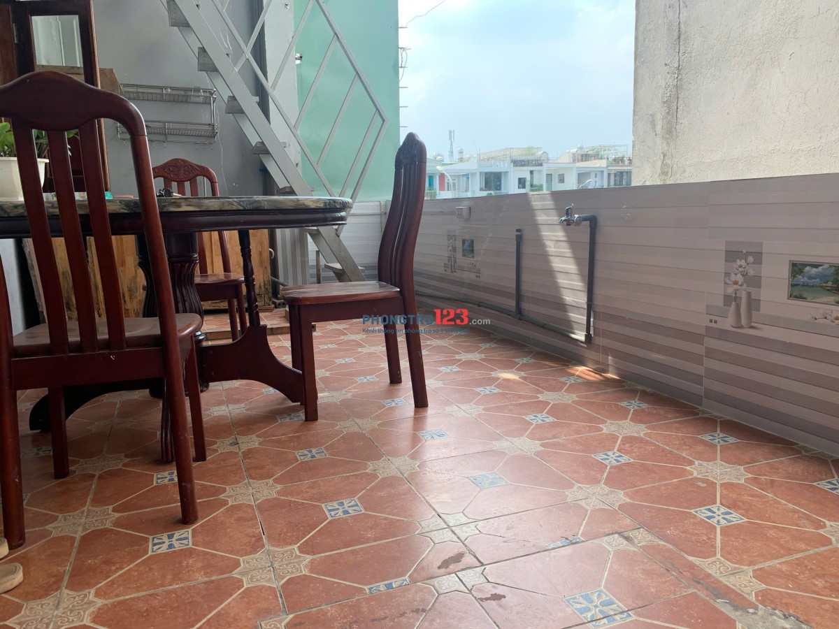 Cho thuê phòng 35m2, full nội thất, 1PN, ban công, cửa sổ , KDC An Sương, gần chợ cây sộp,Q.12