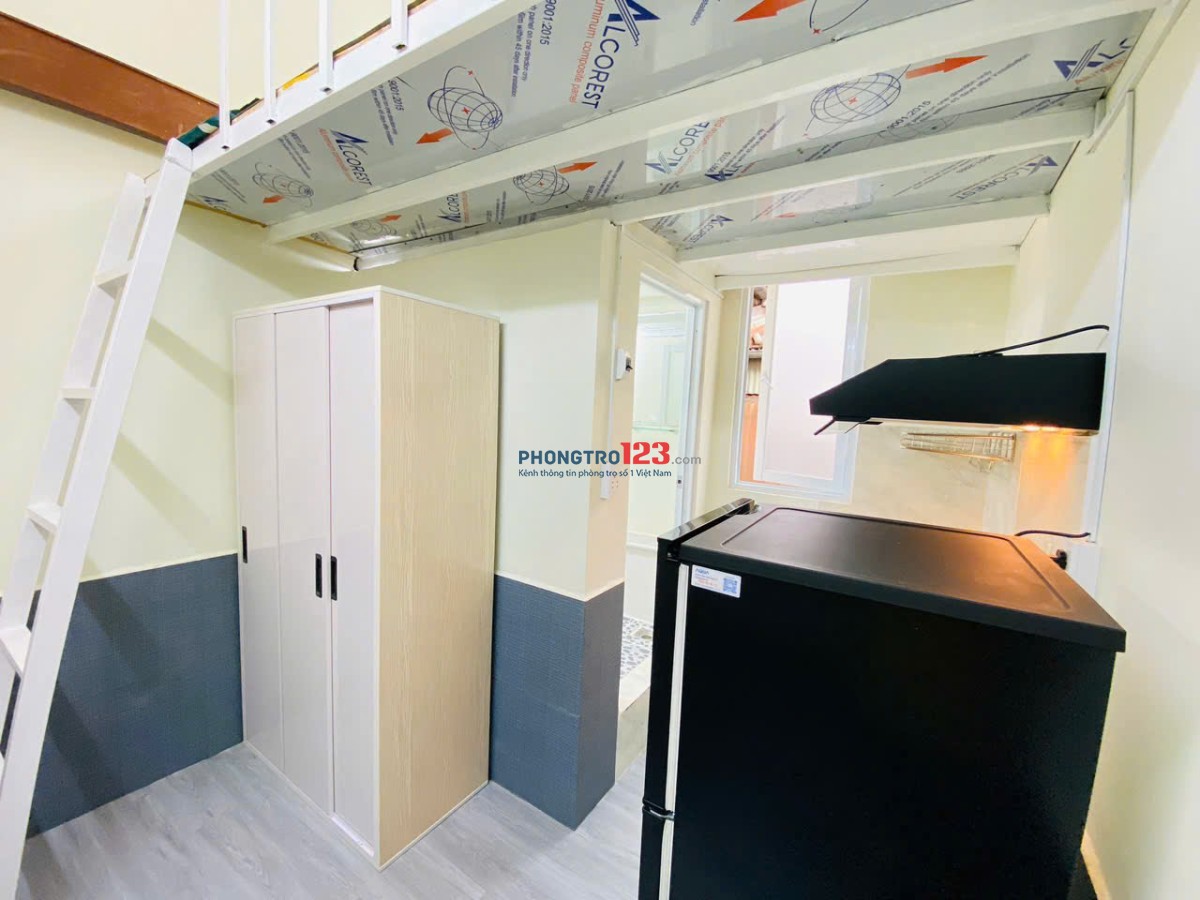 CHO THUÊ PHÒNG TRỌ CÓ GÁC FULL NỘI THẤT – GIỜ GIẤC TỰ DO, GẦN ĐH Y DƯỢC, ĐH UEH, CHỢ BẾN THÀNH
