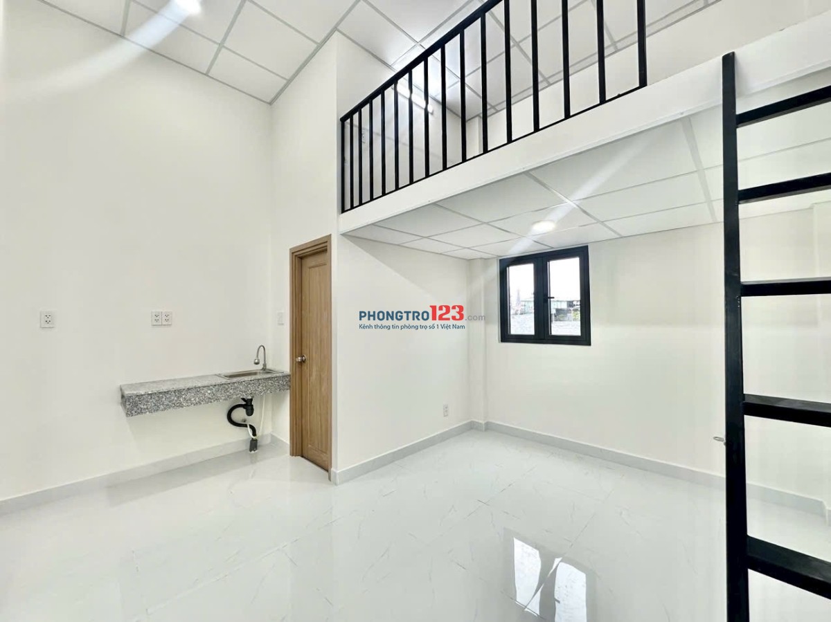 Phòng Trọ Mới 100%, Gác Cao 2M, Thang Máy, Full Nội Thất - Gần ĐH Công Thương, CoopMart Trường Chinh