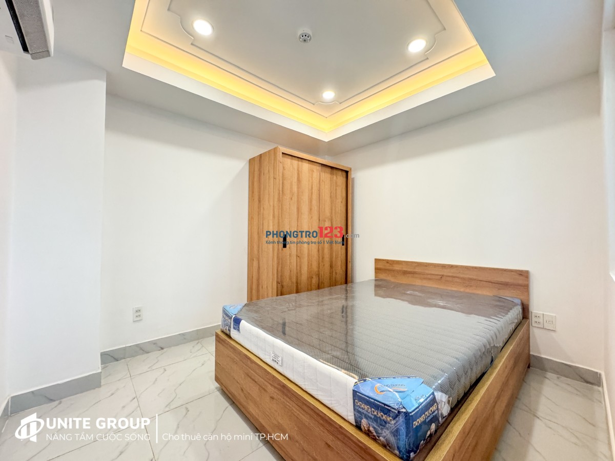 CĂN HỘ MỚI ! FULL NỘI THẤT CỬA SỔ BAN CÔNG LỚN Ở BÌNH THẠNH GẦN ĐẠI HỌC HỒNG BÀNG,UEF-0932985900