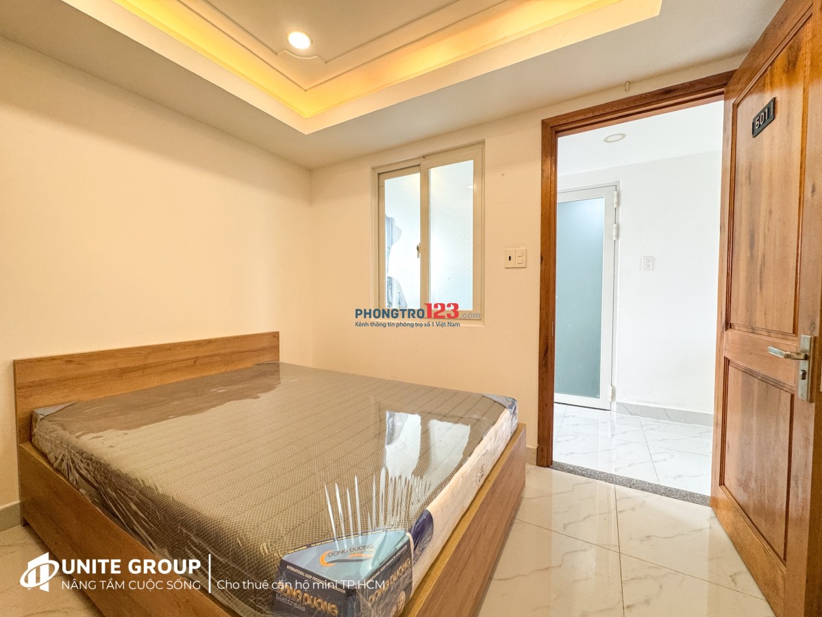 CĂN HỘ MỚI ! FULL NỘI THẤT CỬA SỔ BAN CÔNG LỚN Ở BÌNH THẠNH GẦN ĐẠI HỌC HỒNG BÀNG,UEF-0932985900
