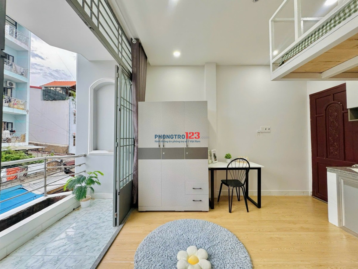 Căn hộ gác xinh, ban công sáng – Trần Mai Ninh, gần sân bay, đủ nội thất , Gần sân bay , Pandora