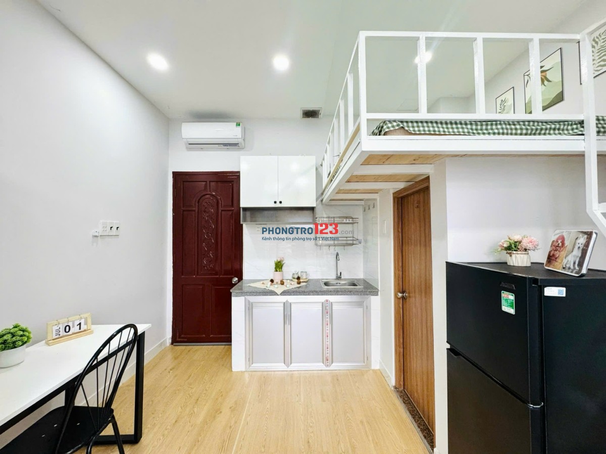 Căn hộ gác xinh, ban công sáng – Trần Mai Ninh, gần sân bay, đủ nội thất , Gần sân bay , Pandora