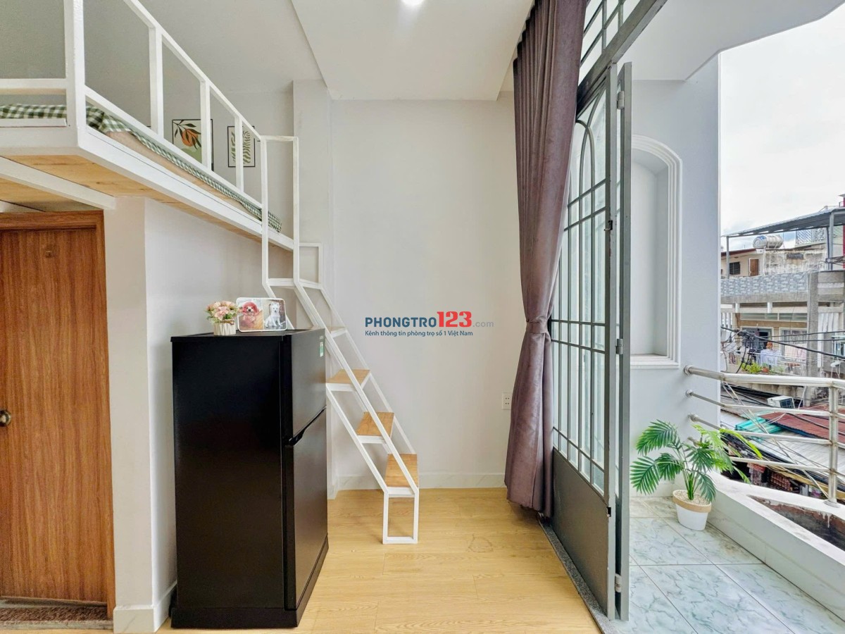 Căn hộ gác xinh, ban công sáng – Trần Mai Ninh, gần sân bay, đủ nội thất , Gần sân bay , Pandora