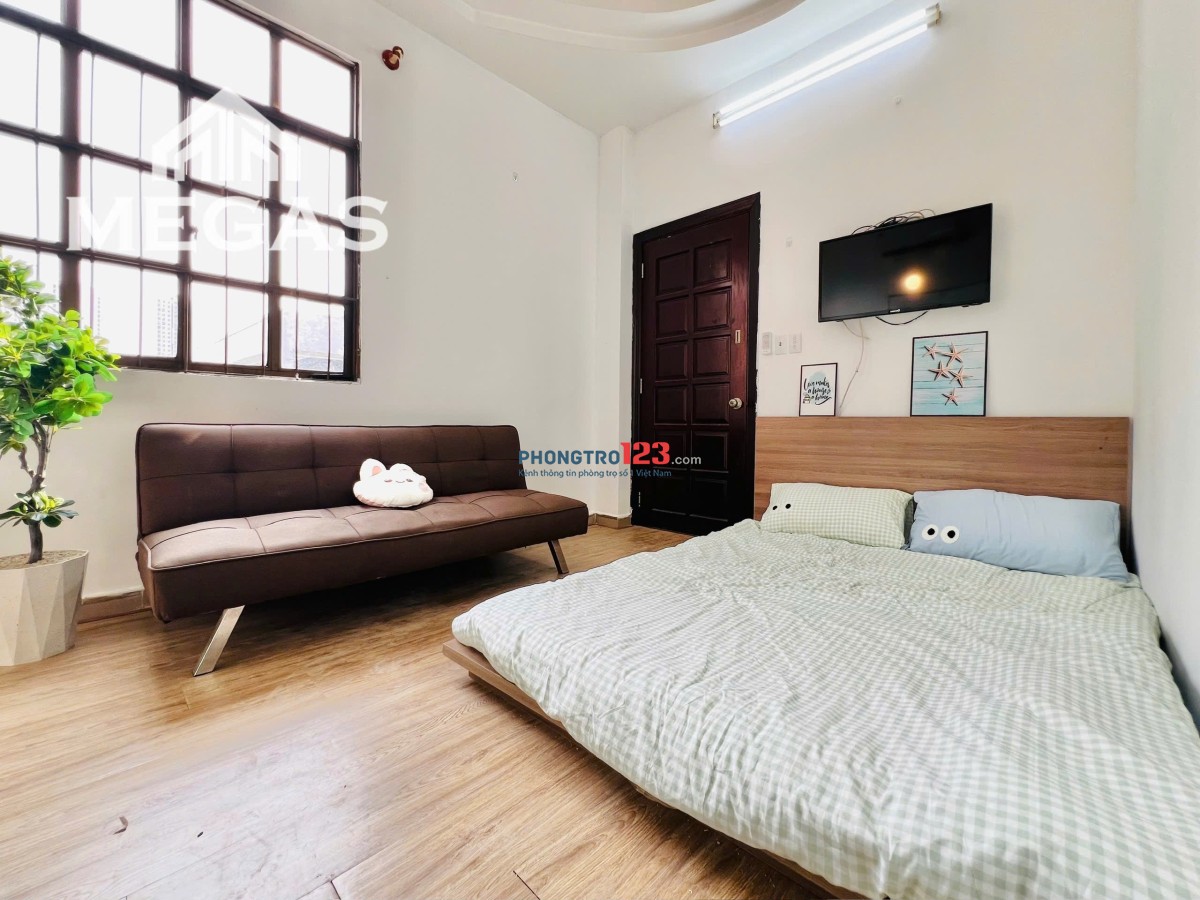cho thuê phòng 30m2 đường Nguyễn Thông gần Vòng xoay dân chủ, Công viên Tao Đàn q3