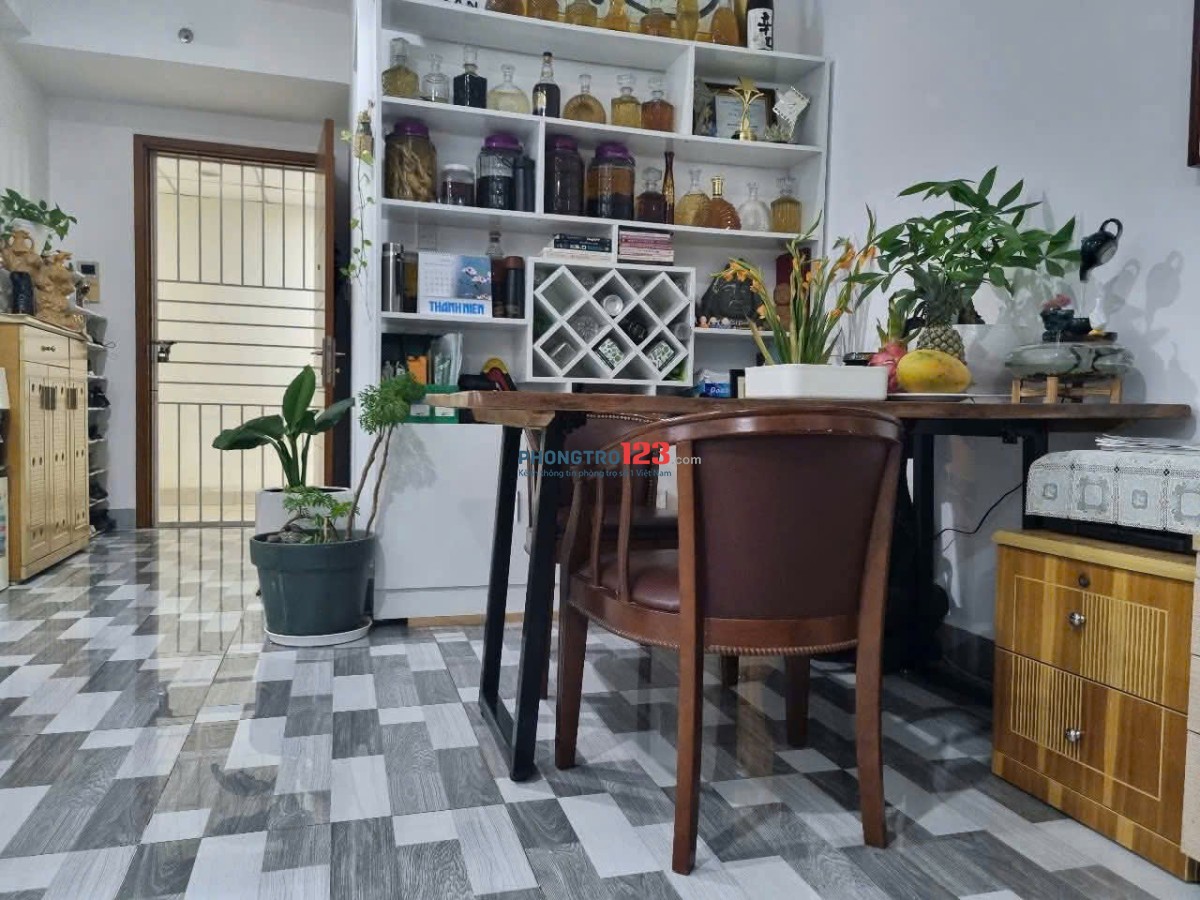 Chung cư Topaz Home, Phan Văn Hớn, Q12: 2p ngủ, full nội thất, 2wc, 7tr