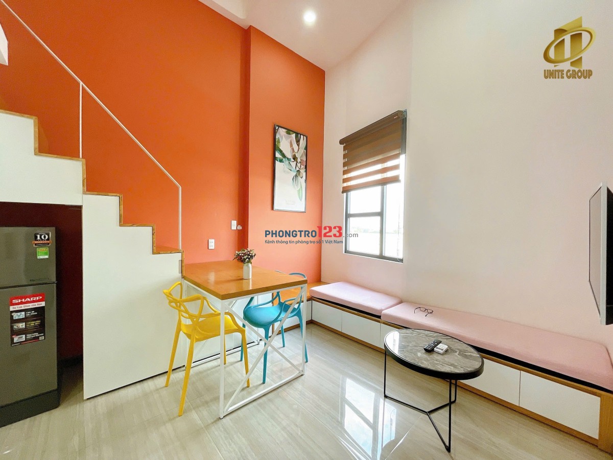 KHAI TRƯƠNG DUPLEX FULL NT GẦN UFM, TDTU, RMIT, NTTU,UEH - GẦN LOTTEMART, CRESENTMALL, Q1, Q4