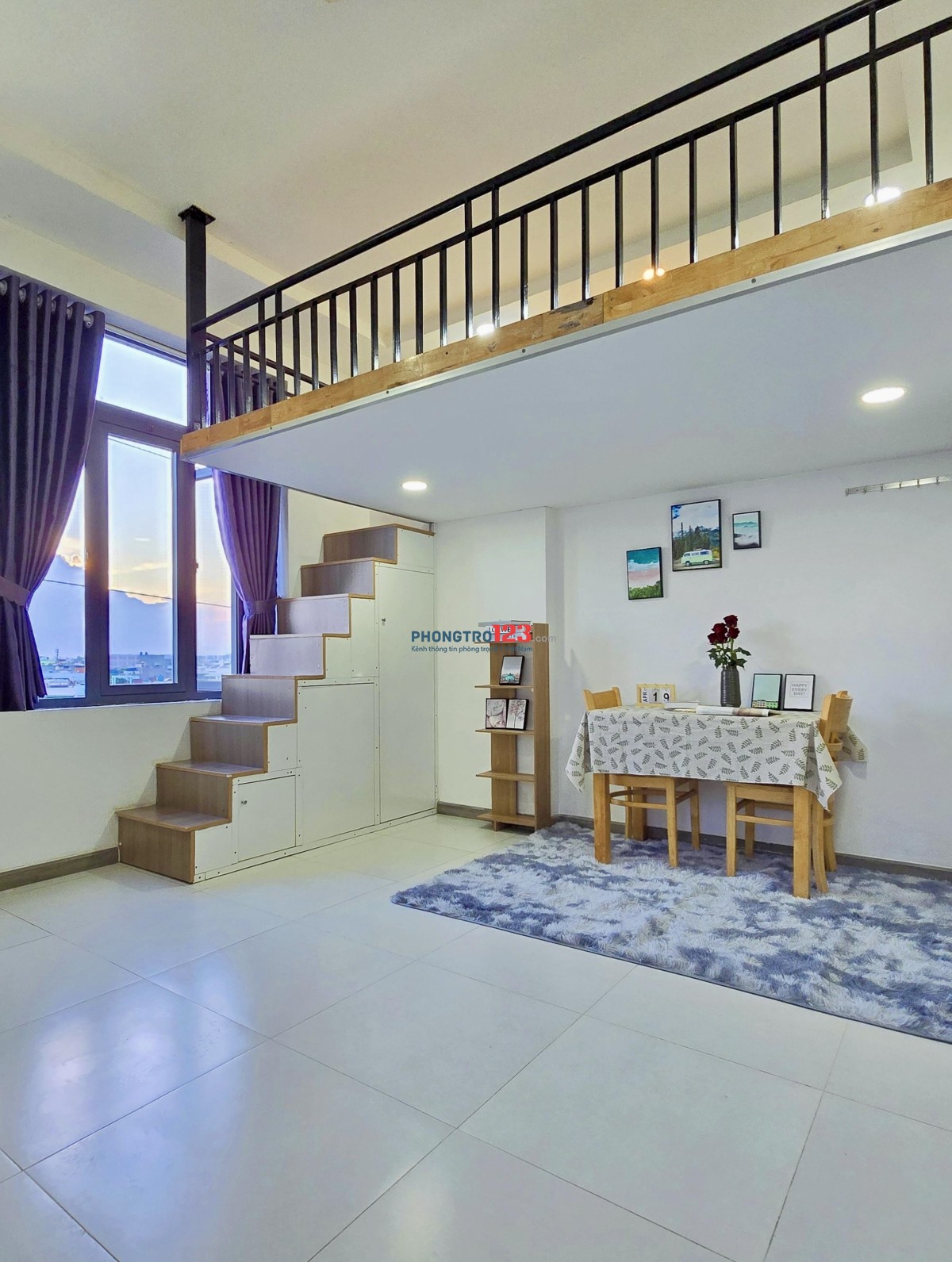 CHO THUÊ CĂN HỘ CÓ GÁC, CỬA SỔ MỚI GẦN ETOWN