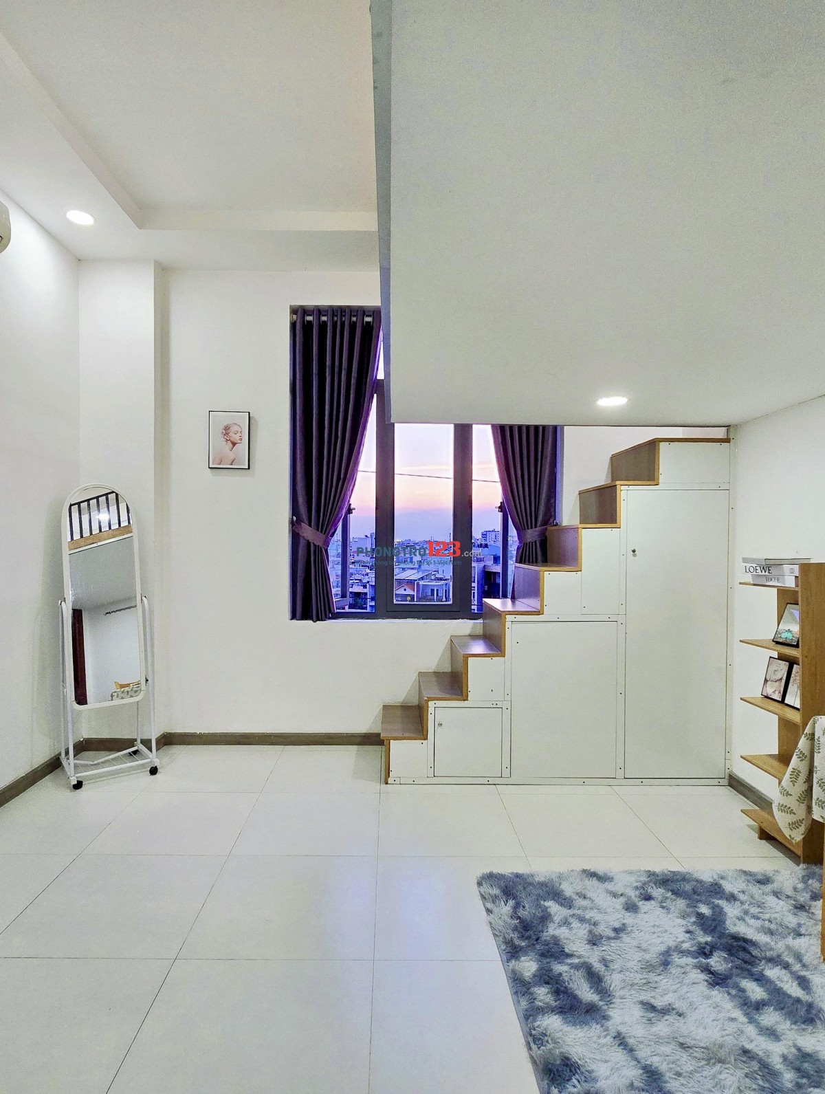 CHO THUÊ CĂN HỘ CÓ GÁC, CỬA SỔ MỚI GẦN ETOWN