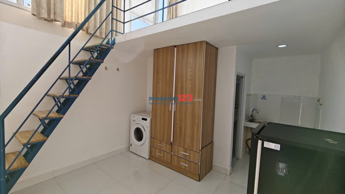 Phòng thật, ảnh thật. Cho thuê Phòng Gác Cao 2M, Siêu Thoáng, Full nội thất, mgr gần Văn Lang, IUH