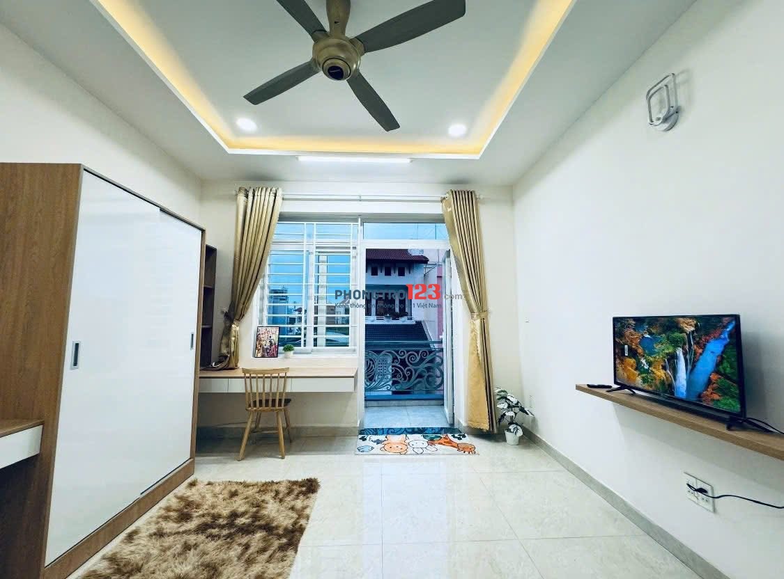 CHO THUÊ CĂN HỘ 1 PHÒNG NGỦ TÁCH BẾP, FULL NỘI THẤT, NGAY ETOWN CỘNG HOÀ.