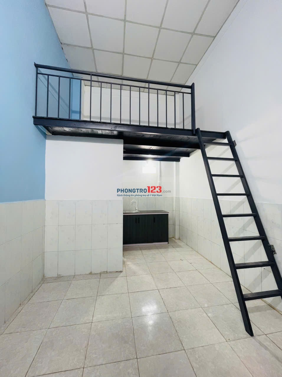 Phòng trọ an ninh ngay làng Đại Học, KTX khu A, 20m2 có gác, Tân Lập