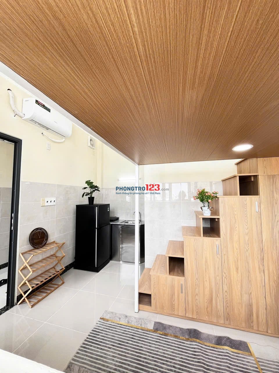 Phòng Có gác Không giới hạn người ở 35m2 Ban Công Full NT Mới 100% gần ĐH Hutech, GTVT, Ngoại Thương
