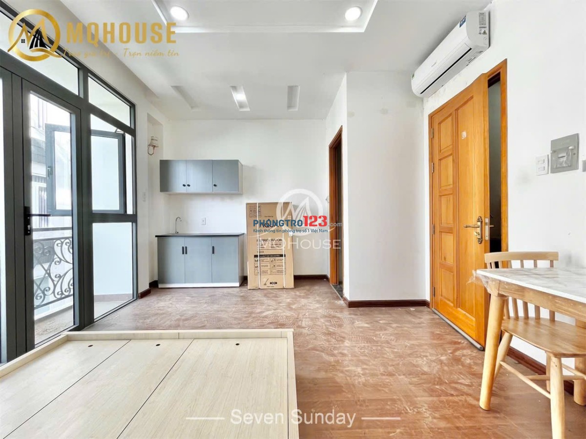 Sát ĐH Văn Lang Cho Thuê Phòng Ban công siêu thoáng, Full Nội Thất ở được 3-4 người vô tư
