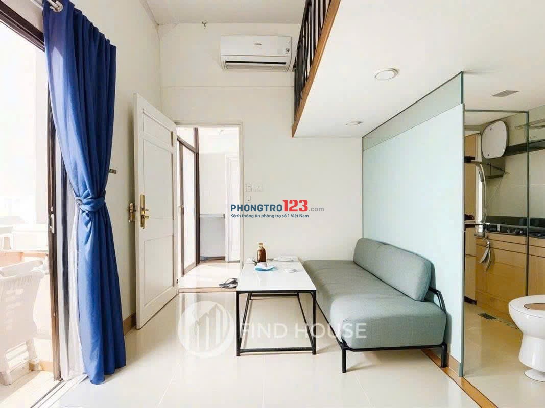 Cho thuê CHDV Duplex ban công gác cao quận 7 gần lotte, ĐH TĐT-NTT, Cầu Tân Thuận, KCX Tân Thuận