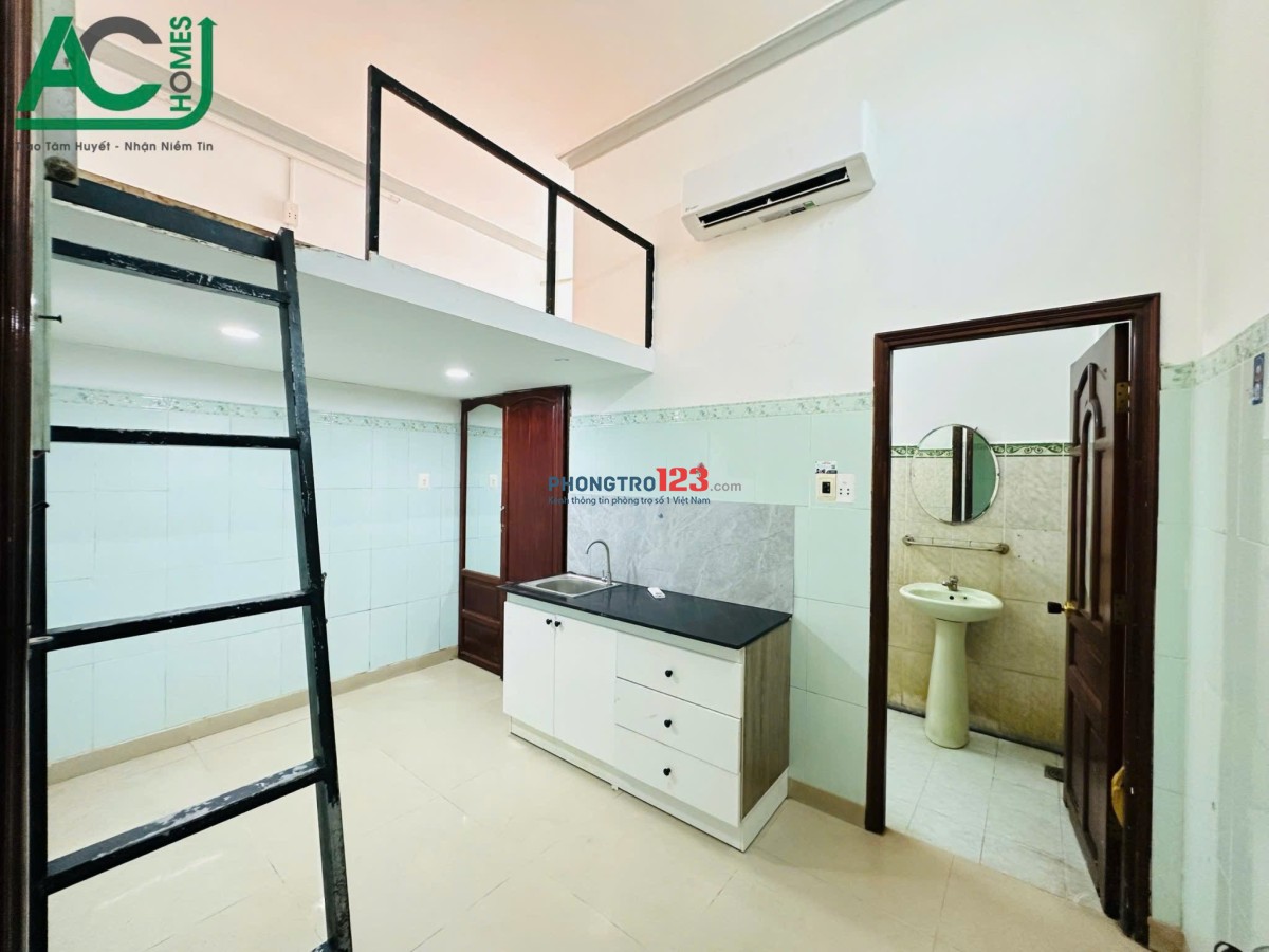 200m đi AEON TÂN PHÚ - 1/9 NHẬN PHÒNG CÓ GÁC NGAY CÔNG VIÊN GIA PHÚ, SẴN MÁY LẠNH/BANCOL THOÁNG MÁT