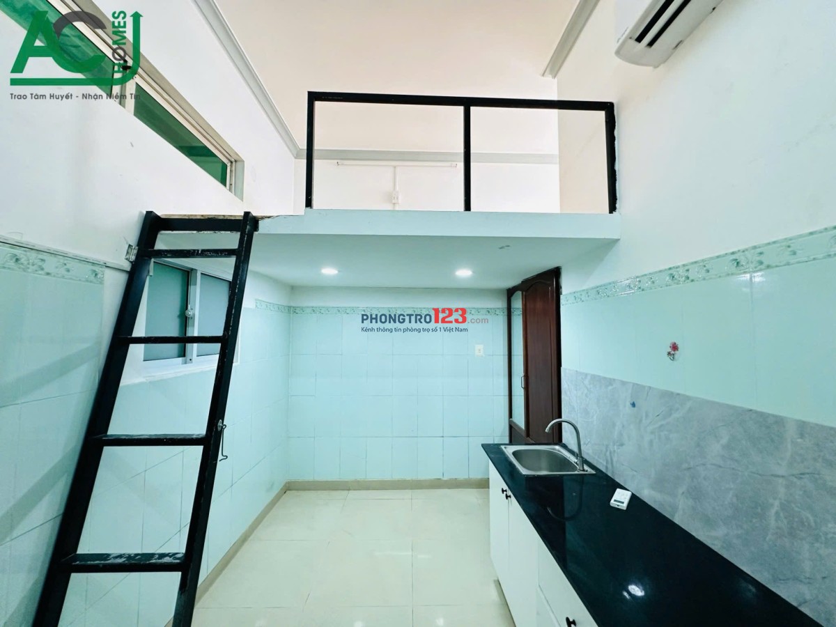 200m đi AEON TÂN PHÚ - 1/9 NHẬN PHÒNG CÓ GÁC NGAY CÔNG VIÊN GIA PHÚ, SẴN MÁY LẠNH/BANCOL THOÁNG MÁT