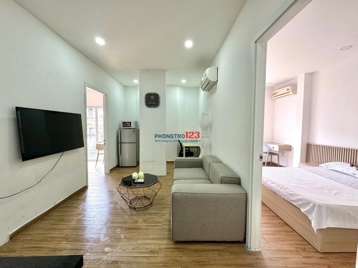 Cho thuê căn hộ mini Full nội thất có ban công, máy giặt sấy riêng, ngay Ngã Bảy Lý Thái Tổ Quận 5