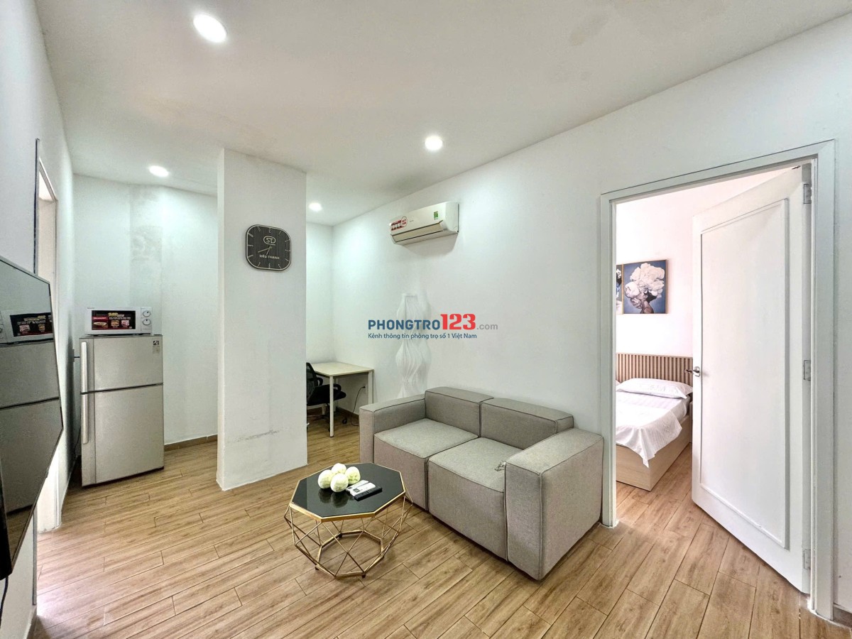 Cho thuê căn hộ mini Full nội thất có ban công, máy giặt sấy riêng, ngay Ngã Bảy Lý Thái Tổ Quận 5