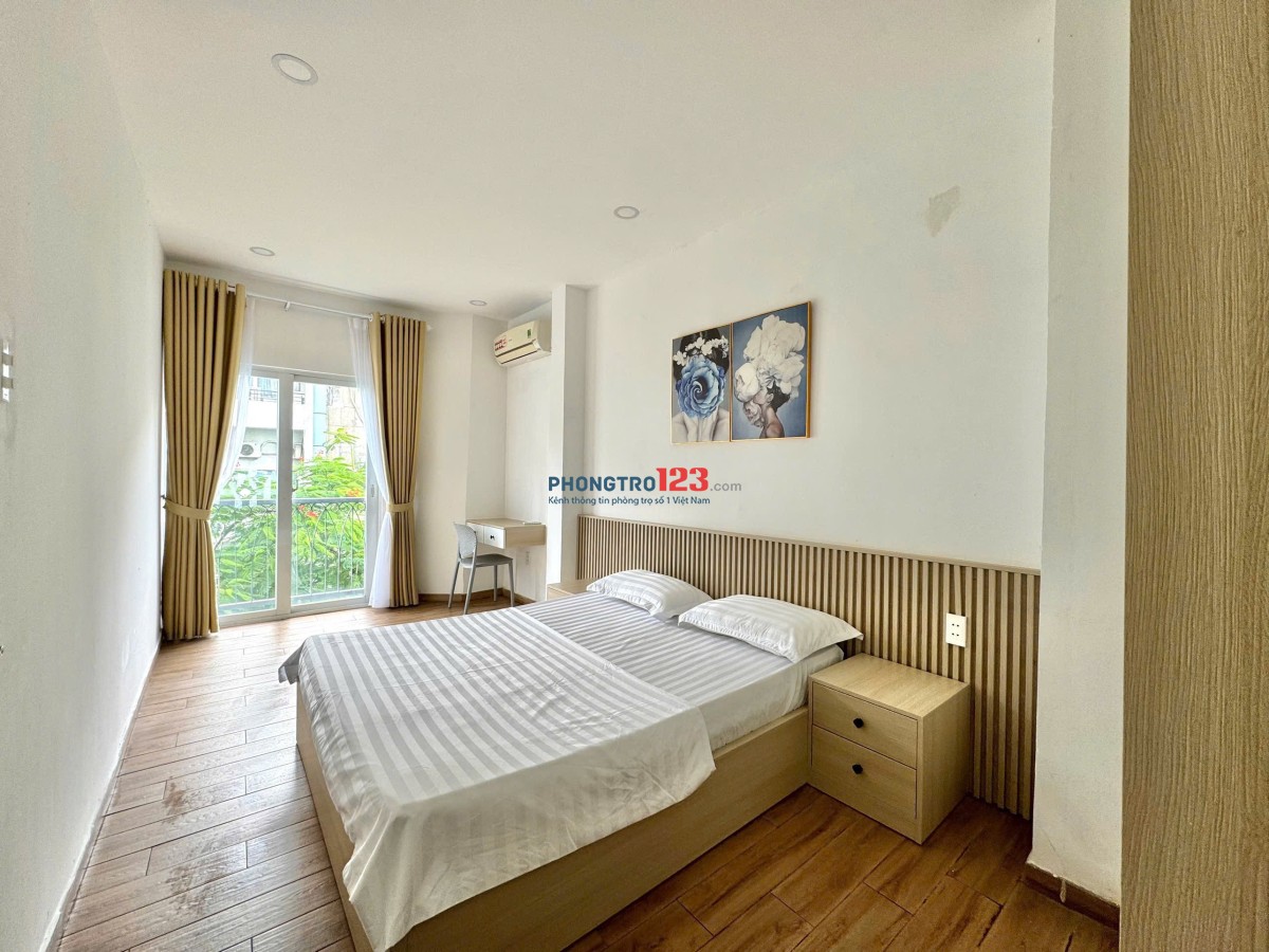 Cho thuê căn hộ mini Full nội thất có ban công, máy giặt sấy riêng, ngay Ngã Bảy Lý Thái Tổ Quận 5