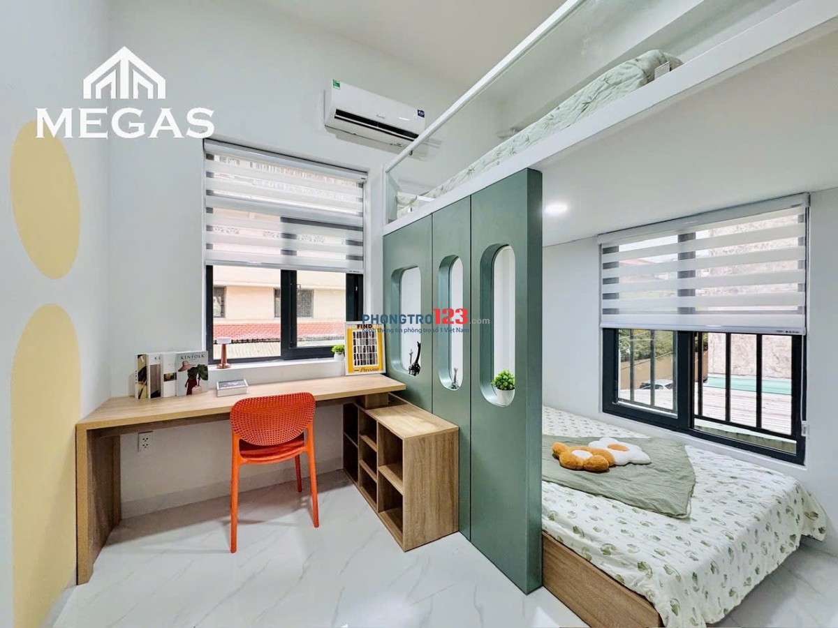 2 KHÔNG GIAN NGỦ MẶT TIỀN PHẠM VĂN ĐỒNG GẦN LUẬT CS2. VLU CS2,3. IUH