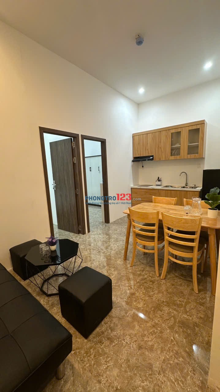 CHO THUÊ CĂN HỘ 2PN + 1 PHÒNG KHÁCH NHÀ MỚI, NGAY HÀNG XANH BÌNH THẠNH - GIẢM NGAY 2TR KHI THUÊ