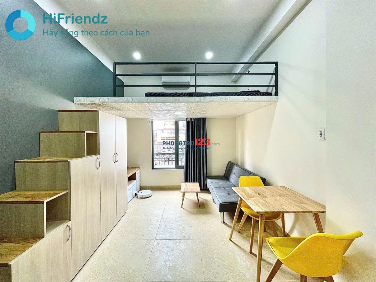 Duplex gác cao 30m2 cửa sổ đón nắng ngay Nơ Trang Long, gần Học Viện Cán Bộ, khu an ninh, giáp Q1