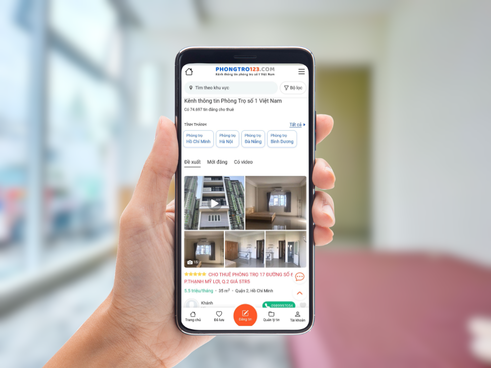 Tham khảo giá nhà trọ TPHCM chính xác tại Phongtro123.com