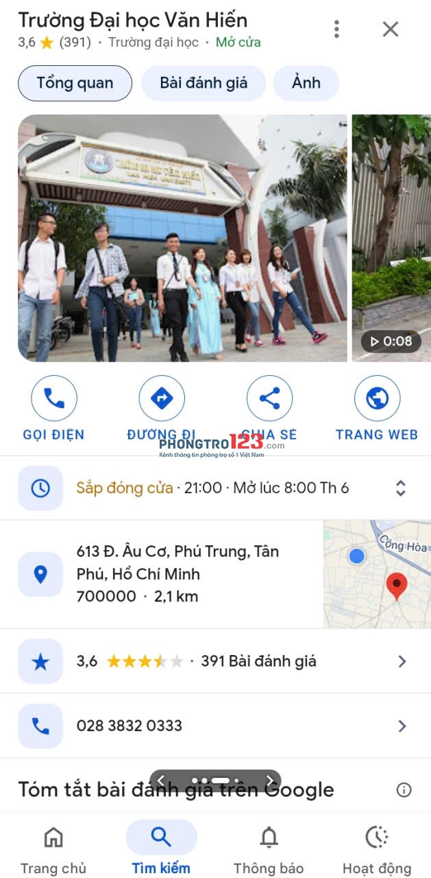 Kí túc xá cao cấp dành cho sinh viên gần các trường cao đẳng, ĐH bán kính 300m đến 2,7km