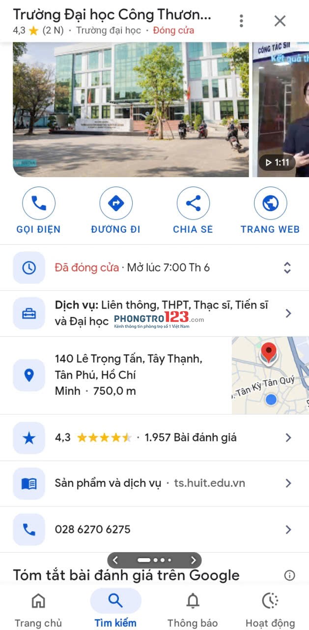 Kí túc xá cao cấp dành cho sinh viên gần các trường cao đẳng, ĐH bán kính 300m đến 2,7km