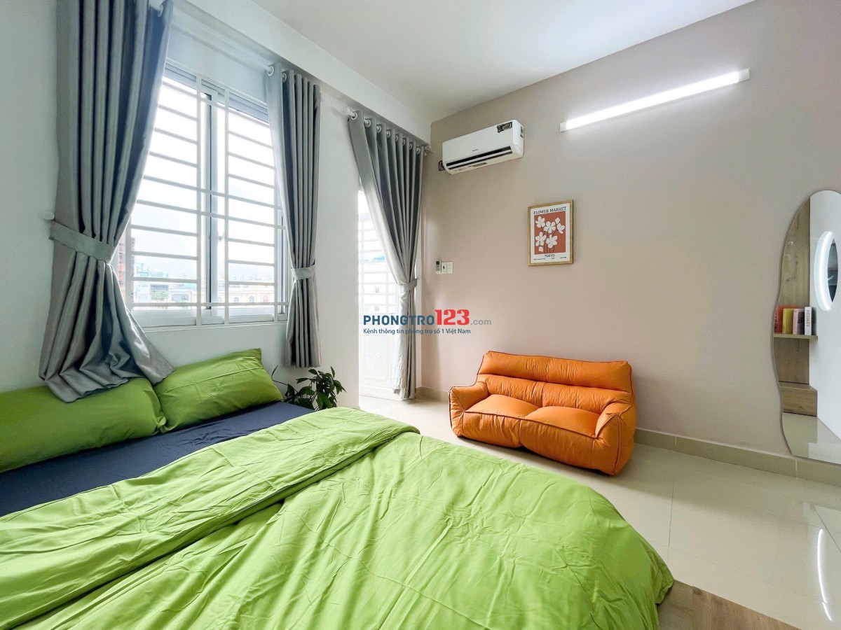 Trống phòng tách bếp 30m2 full nội thất bancol Nguyễn Thái Sơn, quận Gò Vấp, gần ĐH Văn Lang, IUH