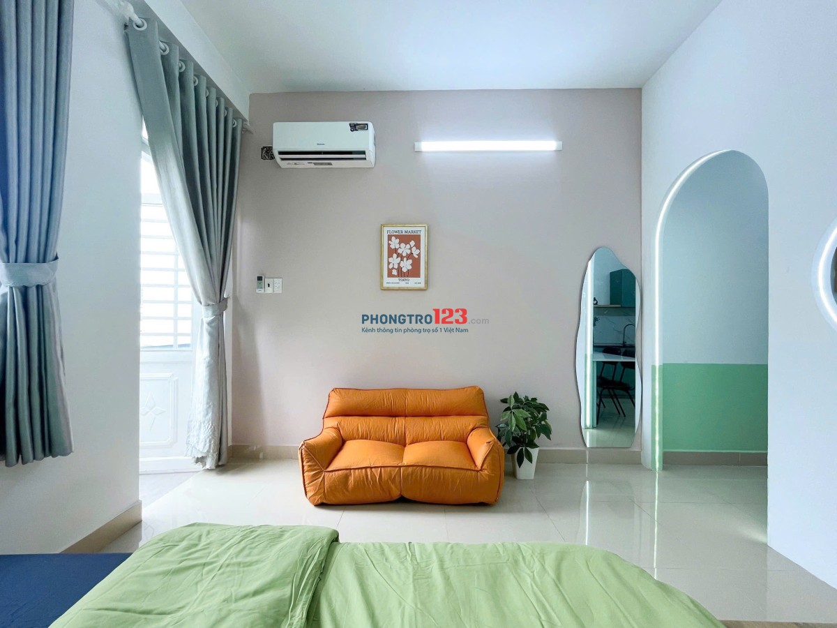 Trống phòng tách bếp 30m2 full nội thất bancol Nguyễn Thái Sơn, quận Gò Vấp, gần ĐH Văn Lang, IUH