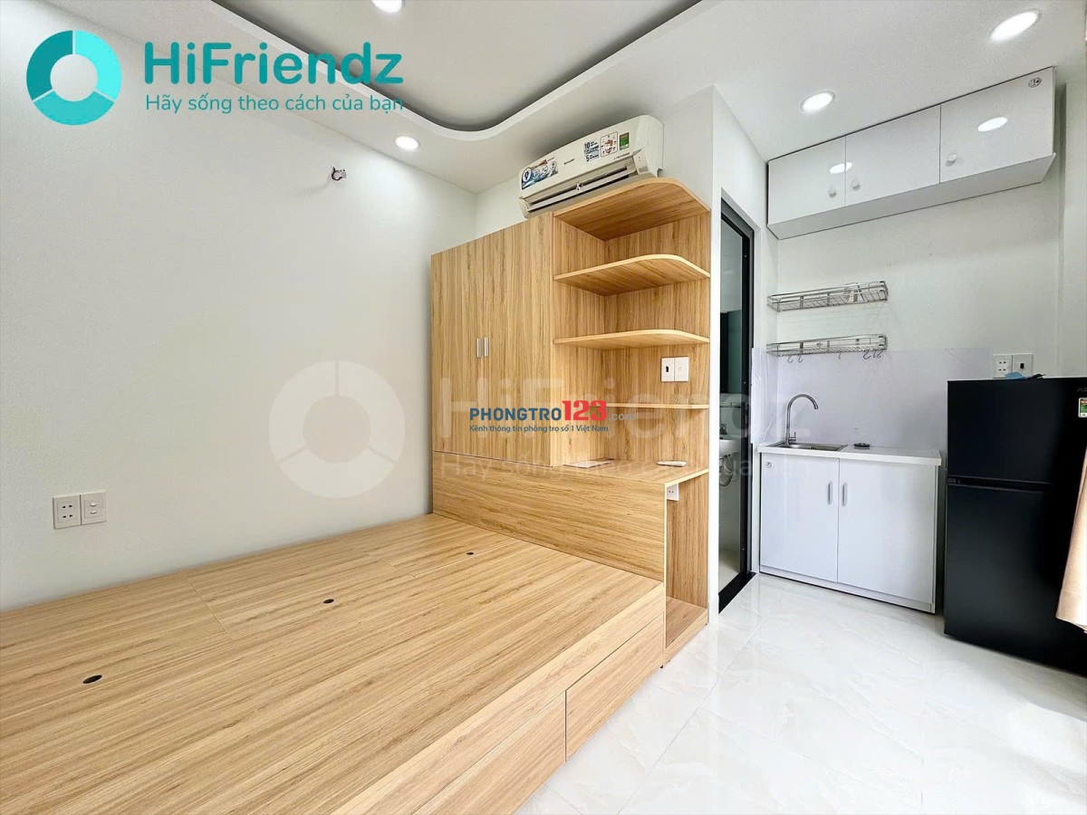 Cho thuê phòng FULL NT mới 100% 30m2 Cửa Sổ Rộng tại Trường Sa gần ĐH UEF, Hồng Bàng tiện qua Q1, Q3
