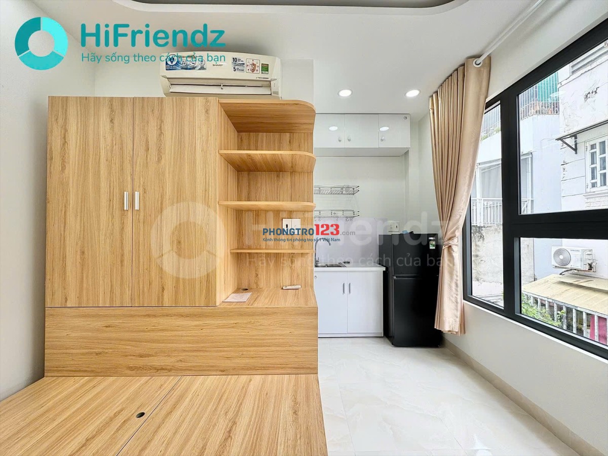 Cho thuê phòng FULL NT mới 100% 30m2 Cửa Sổ Rộng tại Trường Sa gần ĐH UEF, Hồng Bàng tiện qua Q1, Q3